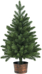 COSTWAY Hoge Mini Tafel Kerstboom - Groen - 60cm