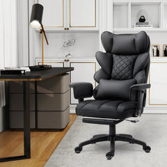Ergonomische Bureaustoel -  Office Chair - Gamestoel - Volwassenen - Zwart - DOWINX