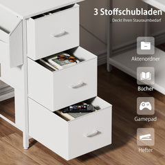 Bureau - Computertafel - Computerbureau - 140x78 cm - Wit