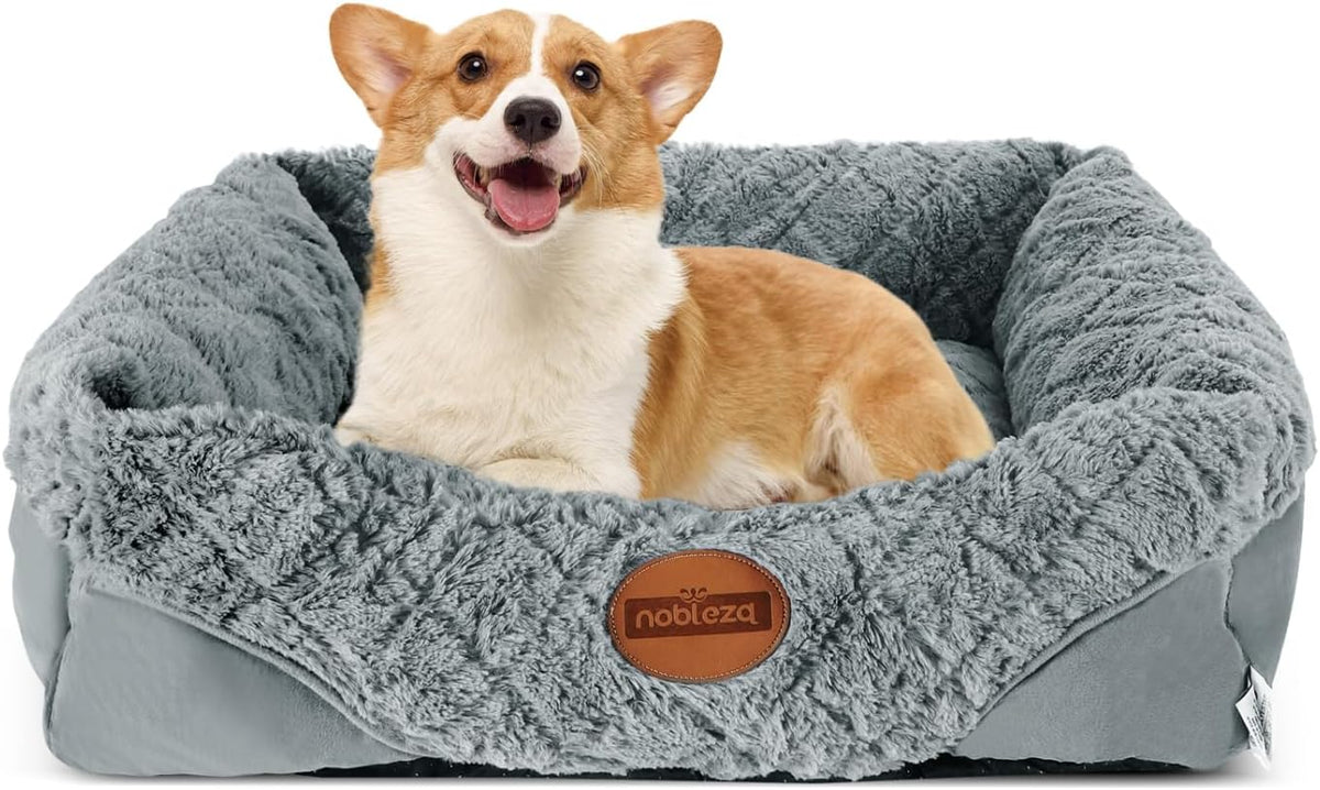 Hondenmand - Hondenkussen - Hondenbed - 60x51 cm - Grijs - Nobleza