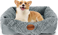 Hondenmand - Hondenkussen - Hondenbed - 60x51 cm - Grijs - Nobleza