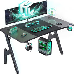 Gaming bureau - Gaming desk - Gaming tafel - 140x60 cm - Groen - HLDIRECT •