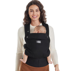 Draagzak - Baby carrier - Babydrager - 3,2-20 kg - Zwart - Momcozy