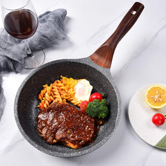 ilimiti 28 cm non-stick pan, anti-aanbakpan, 28 cm, inductie omelette braadpan, braadpan voor alle warmtebronnen