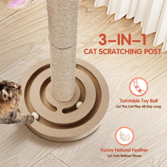 Krabpaal voor katten - 55x30x30x cm - Bruin - Nobleza