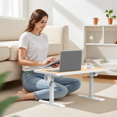 Bedtafel - Laptoptafel - Bank tafeltje - Ontbijttafeltje - Wit - Ferghana •