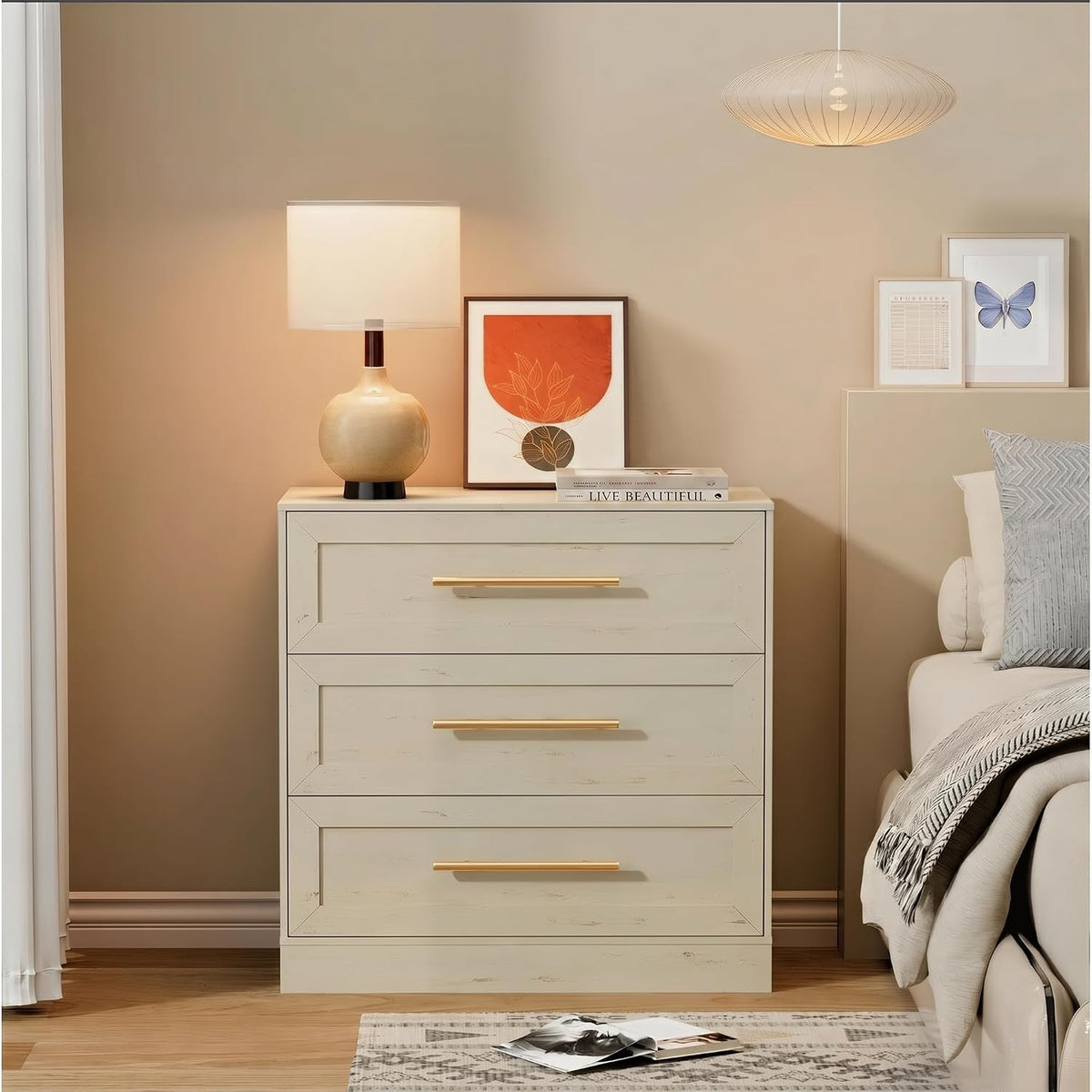Commode - Dressoir - Ladekast - 80x40x80 cm - Beige - UEV