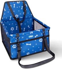 Hondenmand auto - Autostoel hond - 40x34x25 cm - Blauw - Nobleza