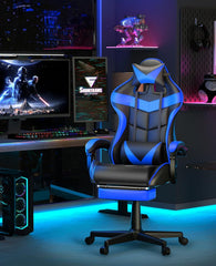 Ergonomische Bureaustoel -  Office Chair - Gamestoel - Volwassenen - Blauw - ST