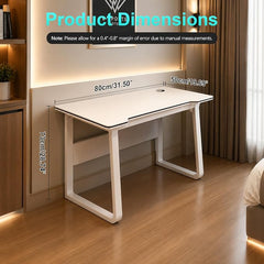 XUEGW Gamingbureau, computerbureau, 80x50cm, kunstzinnig bureau voor studenten, modern, eenvoudige stijl, pc, hout, geschikt, draagbaar bureau voor thuis, kantoor