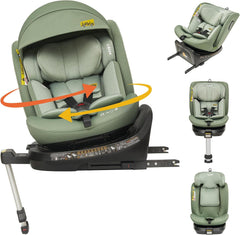 Autostoel - Isofix Autostoeltje - 0-12 jaar - Groen - Jovikids