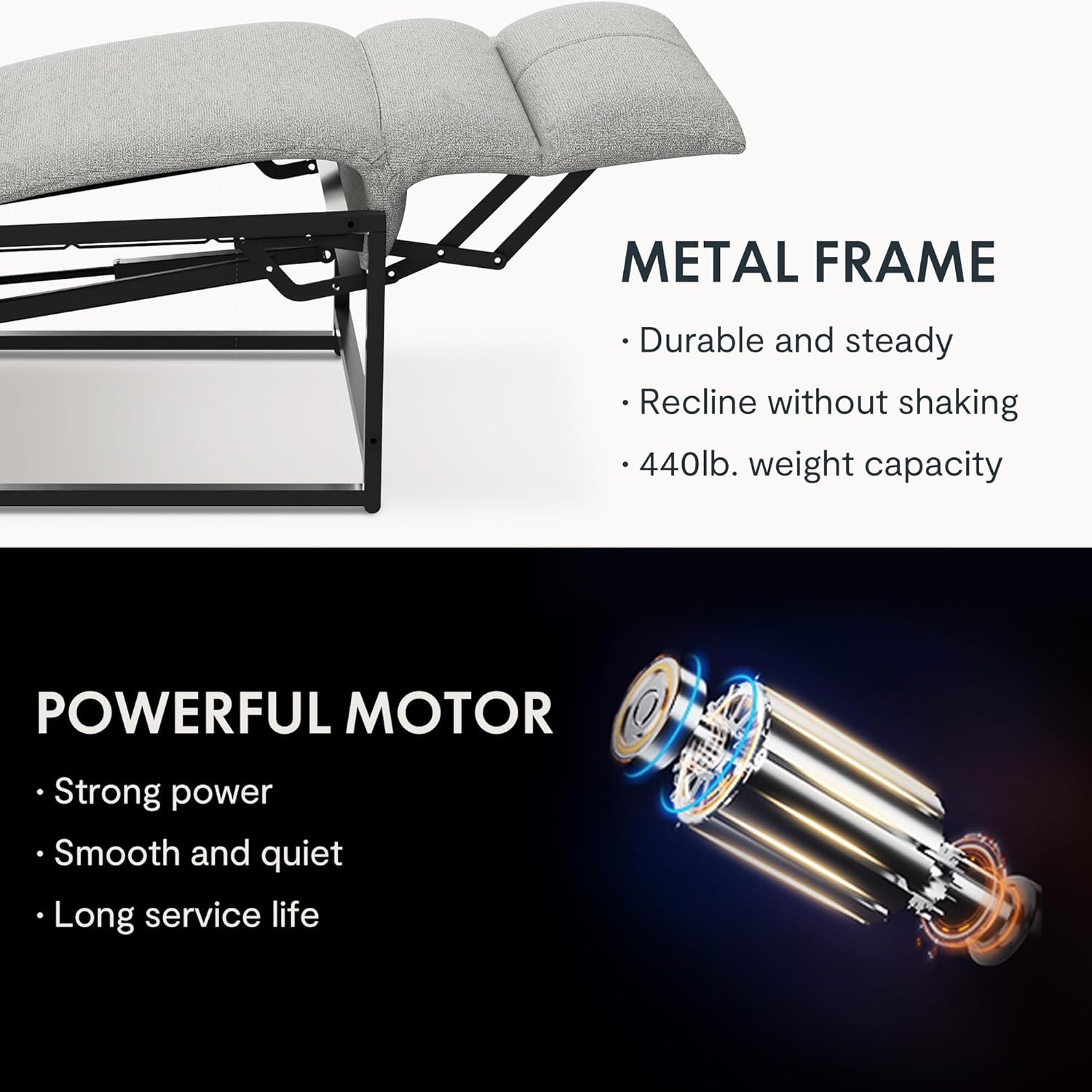 Fauteuil met armleuning - Relaxfauteuil - Relaxstoel - Elektrisch - Lichtgrijs - X1AG-V2 - FLEXISPOT