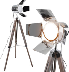 Vloerlamp - Staande lamp - 148 cm - Zilver - Jago