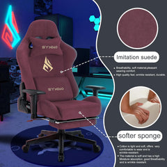 Ergonomische Bureaustoel -  Office Chair - Gamestoel - Volwassenen - Rood - SYMINO