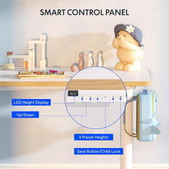 Zit sta bureau - Elektrisch - Verstelbaar - 110x52 cm - Wit - SK1W - FLEXISPOT