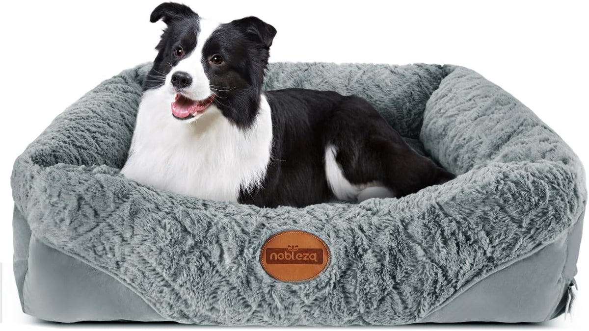 Hondenmand - Hondenkussen - Hondenbed - Grijs - 80x70 cm - Nobleza •
