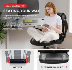 Ergonomische Bureaustoel -  Office Chair - Gamestoel - Volwassenen - Grijs - COMHOMA