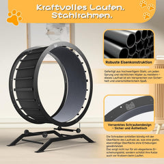 Katten loopwiel - Looprad voor kat - Kattenwiel - Zwart - GTPLAYER •