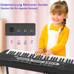 Keyboard - Digitale piano - Piano - 61 toetsen - Zwart