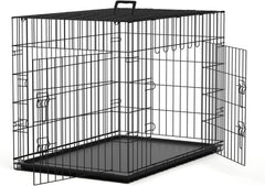 Hondenbench - Hondenren - Bench voor honden - 107x69x75,5 cm - Zwart - Nobleza