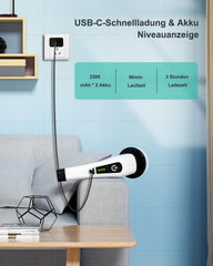 Elektrische Schoonmaakborstel – Elektrische Schrobber - Schrobborstel – Wit - GoScrub®