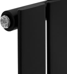 Badkamer radiator - Handdoekradiator - Verwarming Badkamer - 48x160 cm - Zwart - LuxeBath