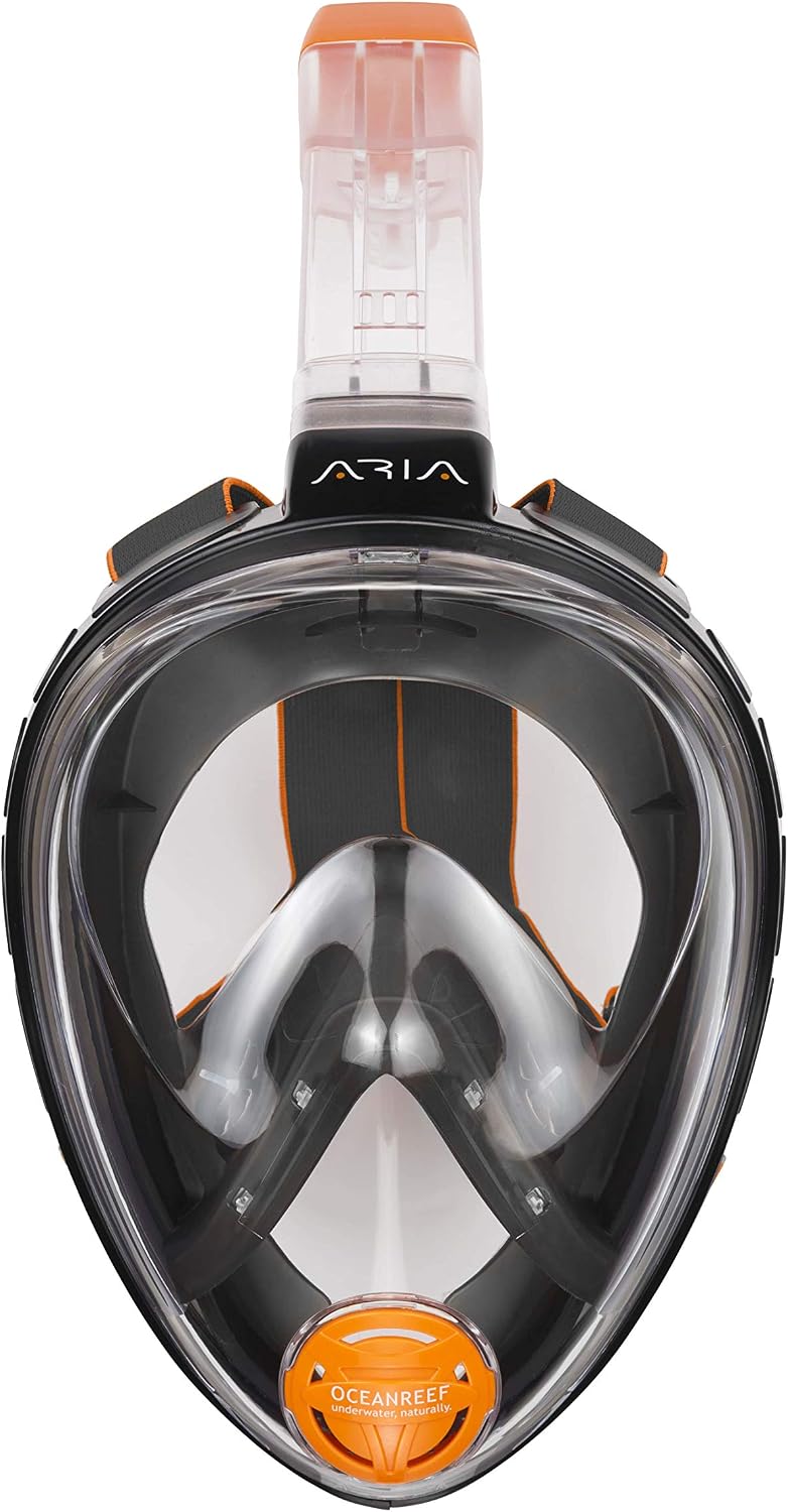 Ocean Reef Aria Classic snorkelmasker, volgelaatsmasker met mondstuk - L/XL