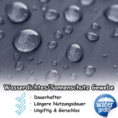 FIVMEN Vouwpaviljoen 3 x 3 m met zijpanelen en ramen en draagtas, polyester, uv-bescherming, partytent, waterdicht, winddicht, outdoortent, type B (antraciet)