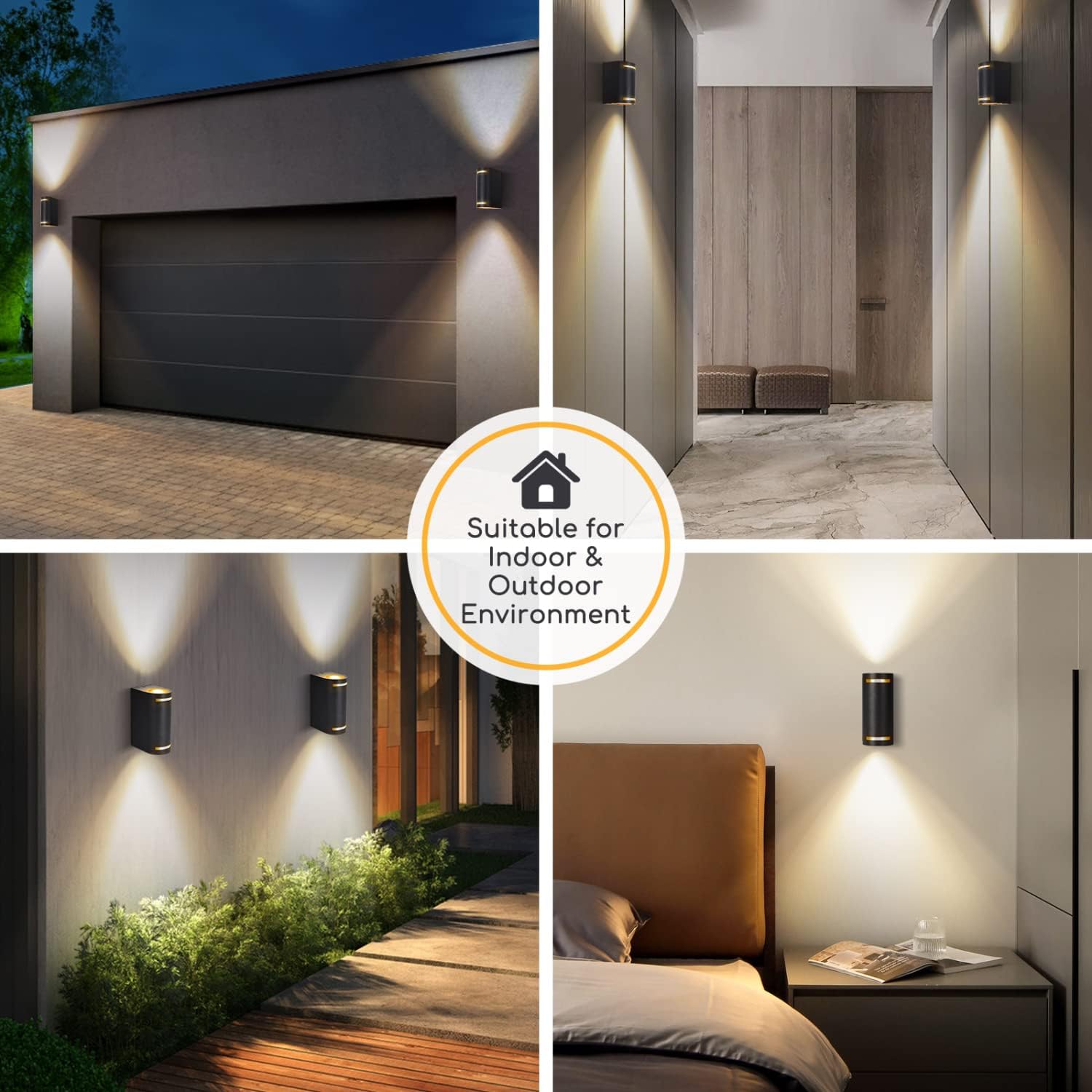 Wandlamp buiten - Tuinverlichting - Buitenverlichting - Zwart - Aigostar