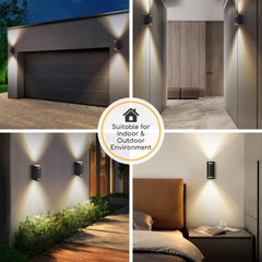 Wandlamp buiten - Tuinverlichting - Buitenverlichting - Zwart - Aigostar