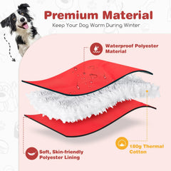 Hondenjas - Hondentrui - Winter - XL - Rood - Nobleza