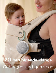 Momcozy Draagbare geluidsmachine met nachtlampje, witte ruisgeluidsmachine voor baby's, 20 rustgevende geluiden, geluidstherapie, duurzame prestaties, timer, clips op kinderwagen, babyshower, groen