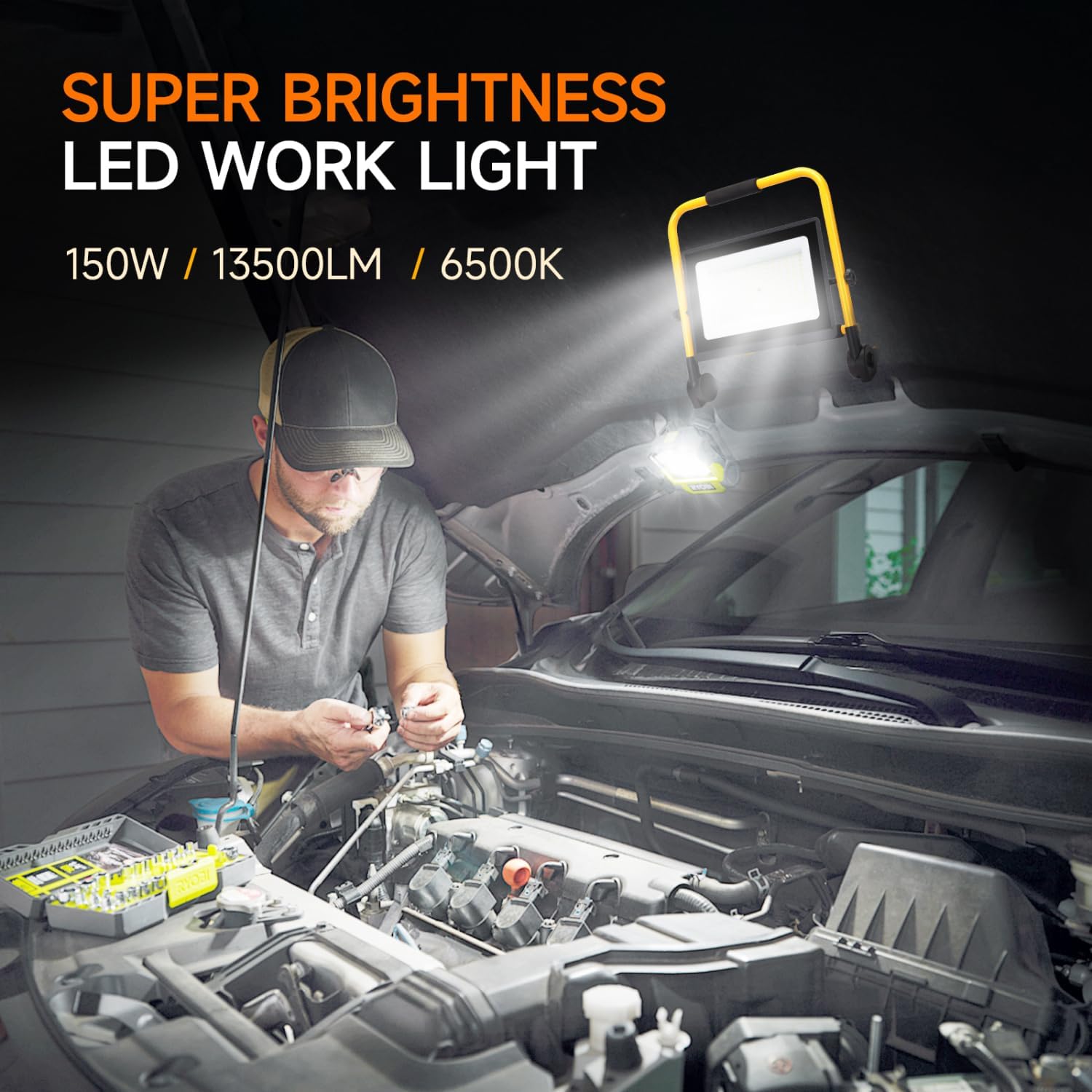 Bouwlamp LED - Werklamp - IP65 - 150W - Aigostar