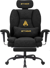Ergonomische Bureaustoel -  Office Chair - Gamestoel - Volwassenen - Zwart - SYMINO - SFP-01