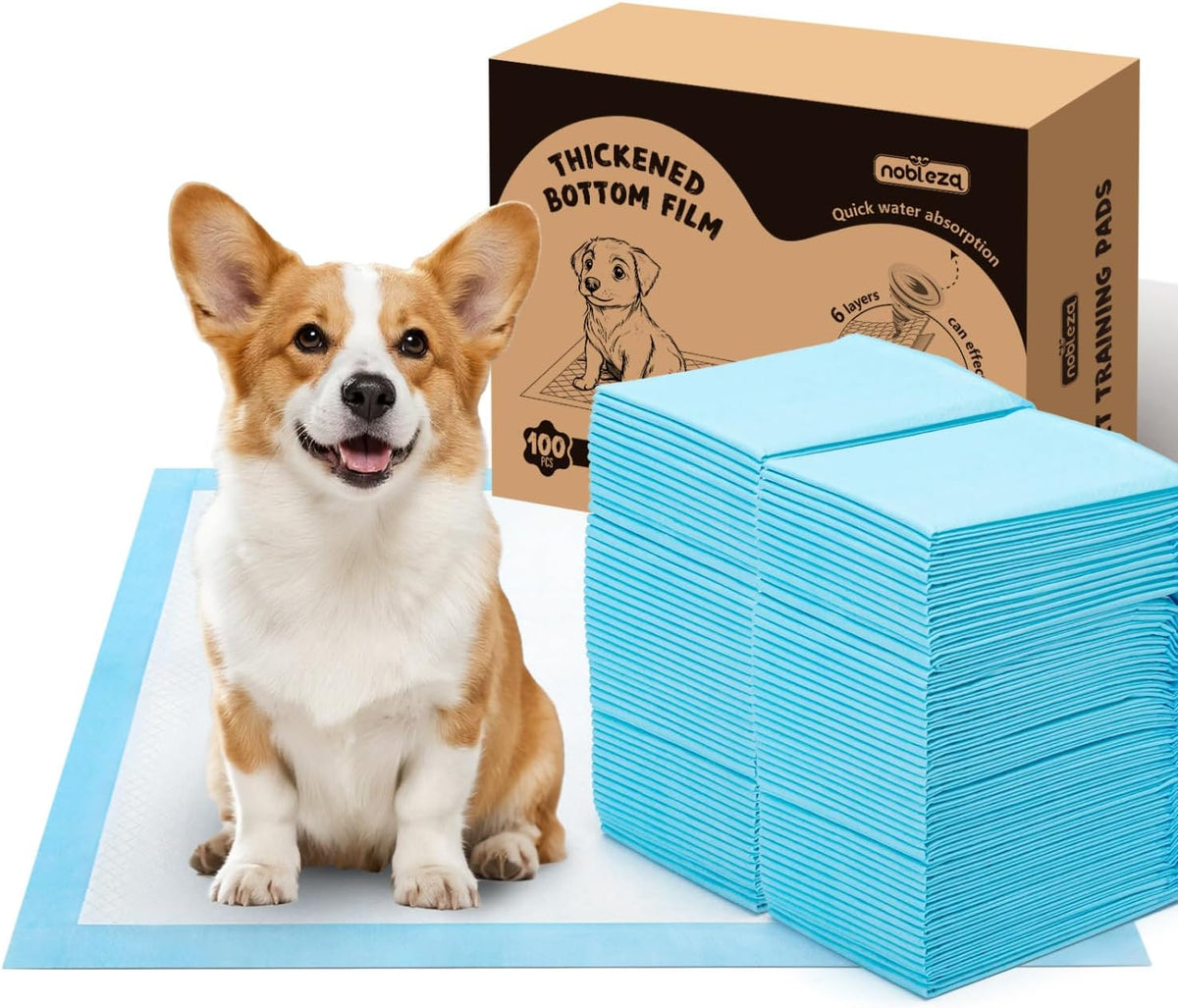 Puppy Training Pads - 60x60 cm - 50 stuks - Nobleza