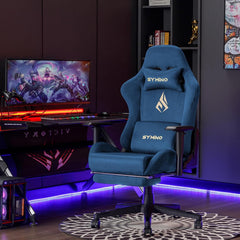 Ergonomische Bureaustoel -  Office Chair - Gamestoel - Volwassenen - Blauw - SYMINO