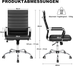Ergonomische Bureaustoel -  Office Chair - Gamestoel - Volwassenen - Zwart - UEV