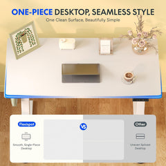 Zit sta bureau - Elektrisch - Verstelbaar - 100 x 60 cm - Q1EW - FLEXISPOT