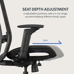 Ergonomische Bureaustoel -  Office Chair - Gamestoel - Volwassenen - Zwart - FLEXISPOT