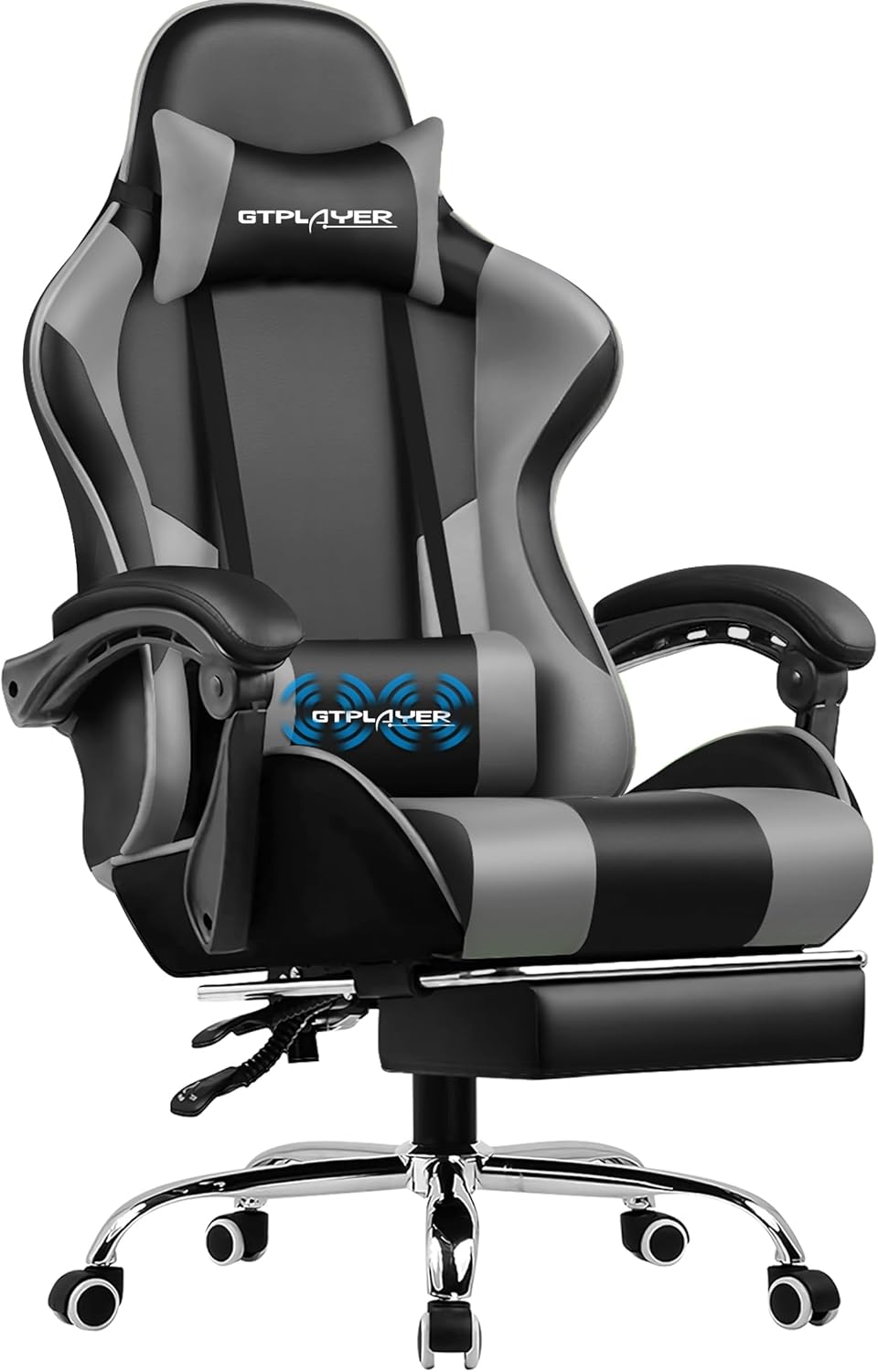 Ergonomische Bureaustoel -  Office Chair - Gamestoel - Volwassenen - Grijs - GTPLAYER