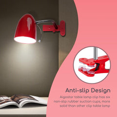 Tafellamp - Bureaulamp - Leeslamp - Rood - Aigostar