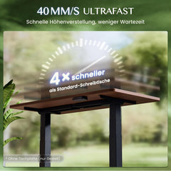 FLEXISPOT Heavy duty bureauframe, elektrisch met 2 motoren, groot hoogtebereik en extra hoge belastbaarheid, 4 geheugenplaatsen en USB, tot 200kg