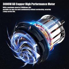 Hogedrukreiniger accu - Hogedrukspuit - Terrasreiniger - 300W - Zwart