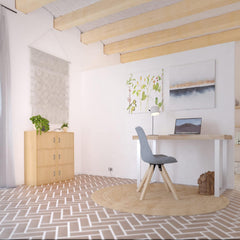Alsapan Kubusvormige opbergkast met 3 deuren, 40 x 29 x 80 cm, esdoornhout