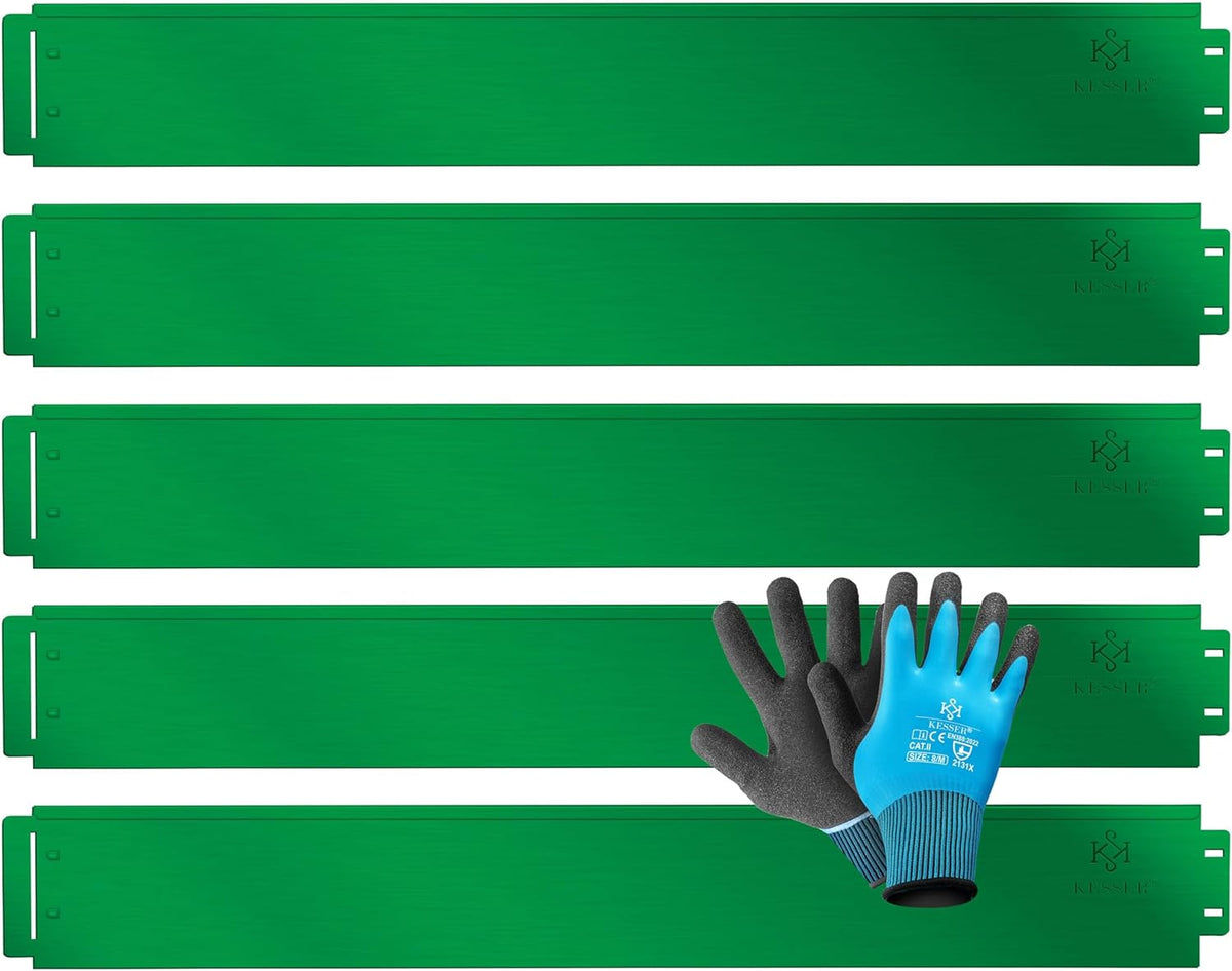 KESSER® Gazonrand - Tuinrand - 5 stuks - 100x14cm - Groen