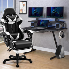 Ergonomische Bureaustoel -  Office Chair - Gamestoel - Volwassenen - Wit - ST