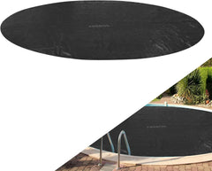 Zwembad Afdekzeil - Rond - Solarzeil - 366 cm - Zwart - Arebos