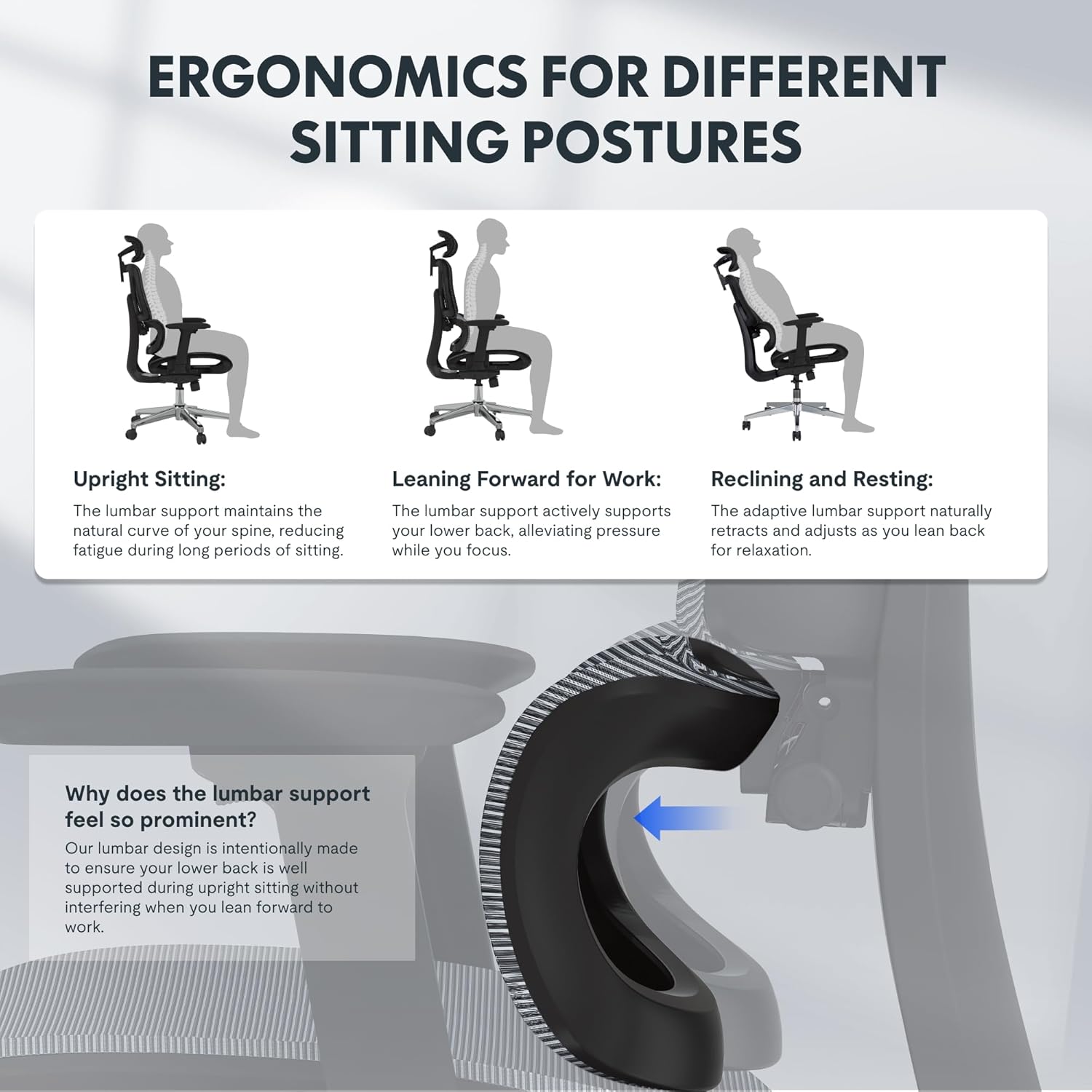 Ergonomische Bureaustoel -  Office Chair - Gamestoel - Volwassenen - Zwart - FLEXISPOT