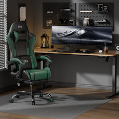 Ergonomische Bureaustoel -  Office Chair - Gamestoel - Volwassenen - Zwart/Groen - HLDIRECT