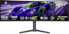 Gaming Monitor - Beeldscherm computer - 49 inch - Curved - 120Hz - DQHD - Amzfast